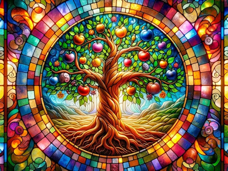 ai generated, tree of life, stained glass-8463987.jpg