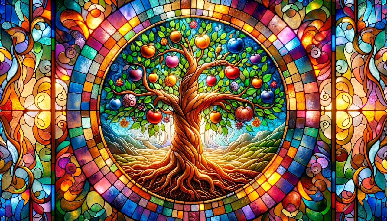 ai generated, tree of life, stained glass-8463987.jpg